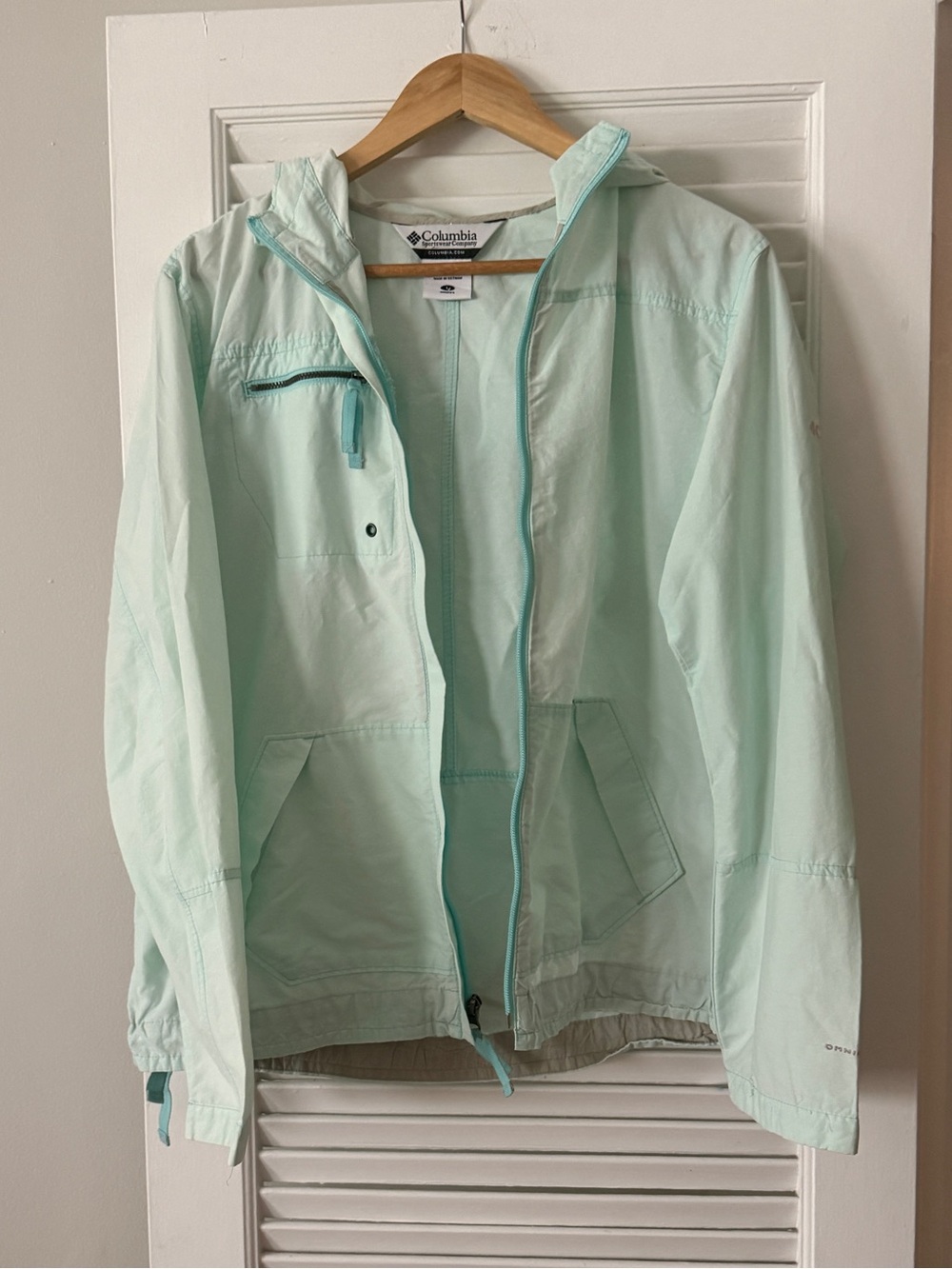 Columbia Sportswear Women’s Windbreaker Jacket - Mint/Seafoam - Size L
